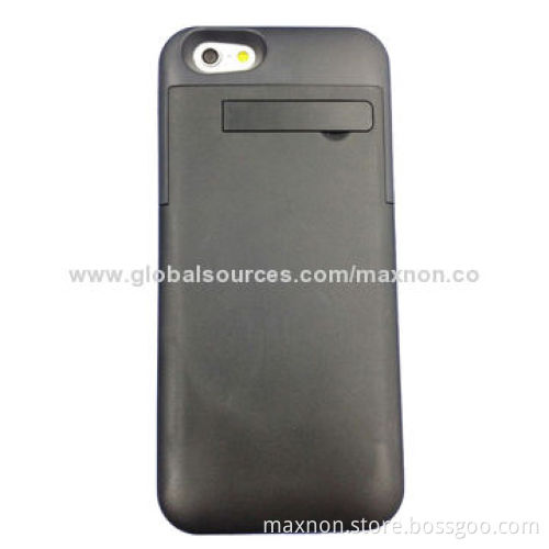 Global Sources Verified Manufacturer Power Case for iPhone 6, with Kick Stand, Chargers for iPhone